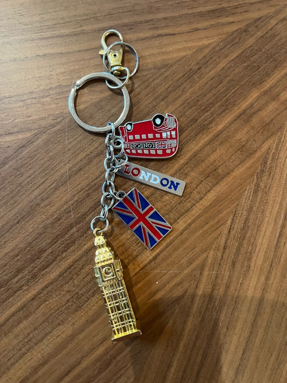 London keychain with charms